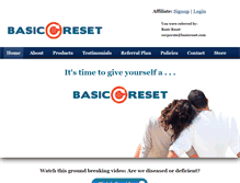 Tablet Screenshot of basicreset.com